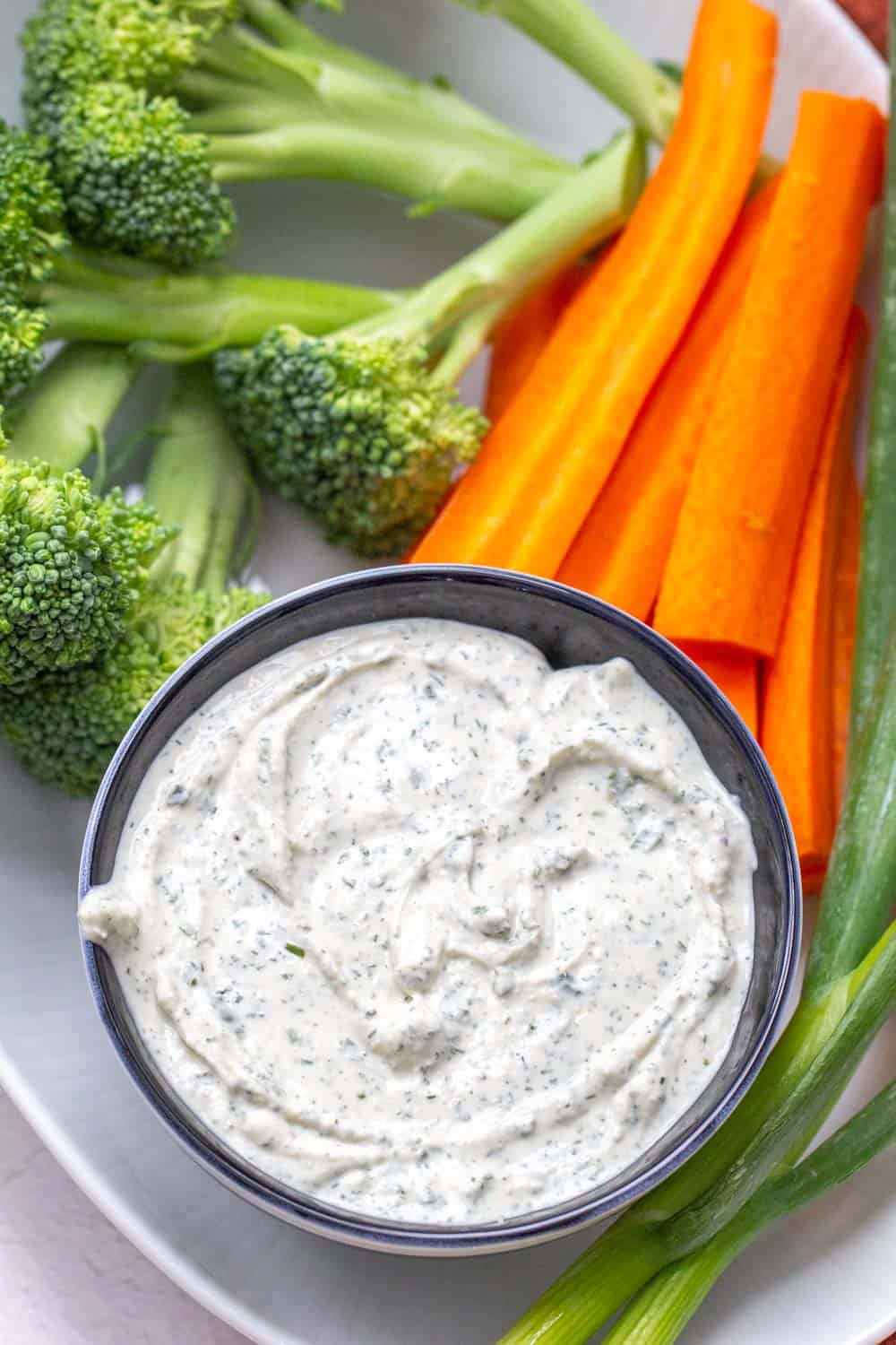 bowl of homemade ranch dip