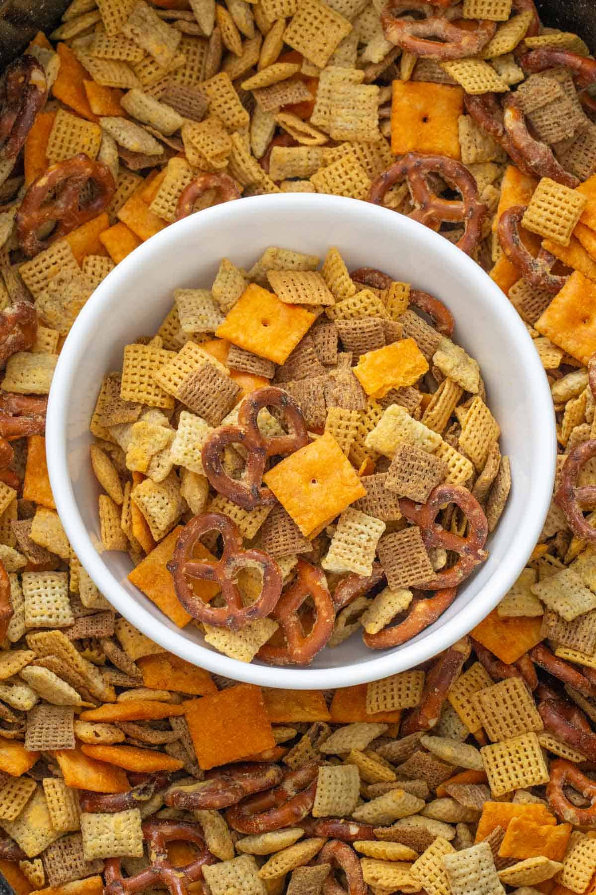 homemade cheddar chex mix