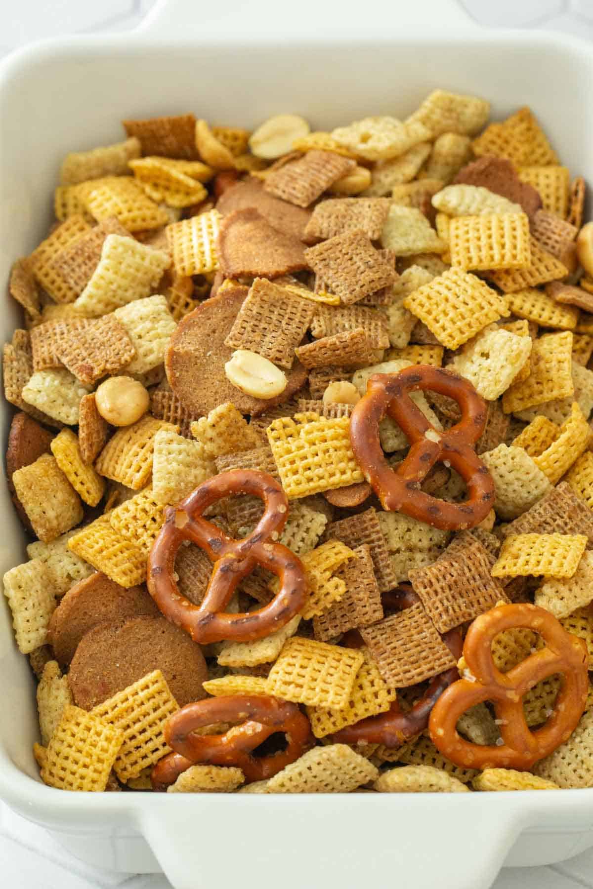 baked homemade chex mix