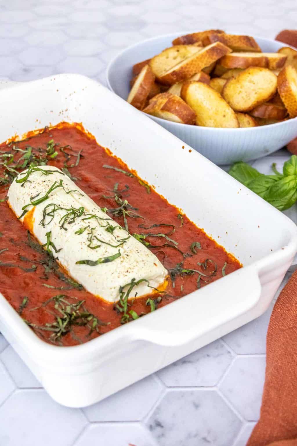 Baked Goat Cheese Happy Snackcidents